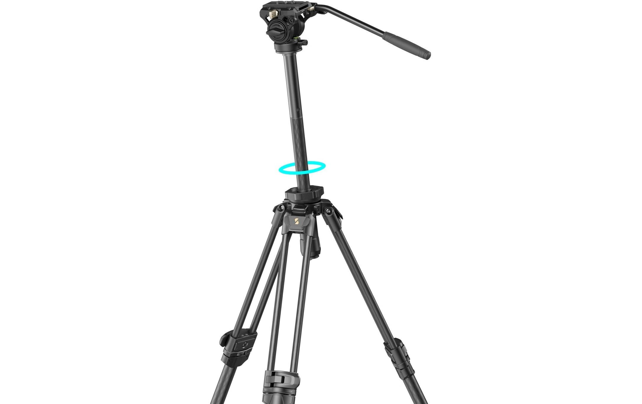 Leichtes Video-Stativset aus Kohlefaser AD-50 Pro<br>Video-Stativset aus Kohlefaser