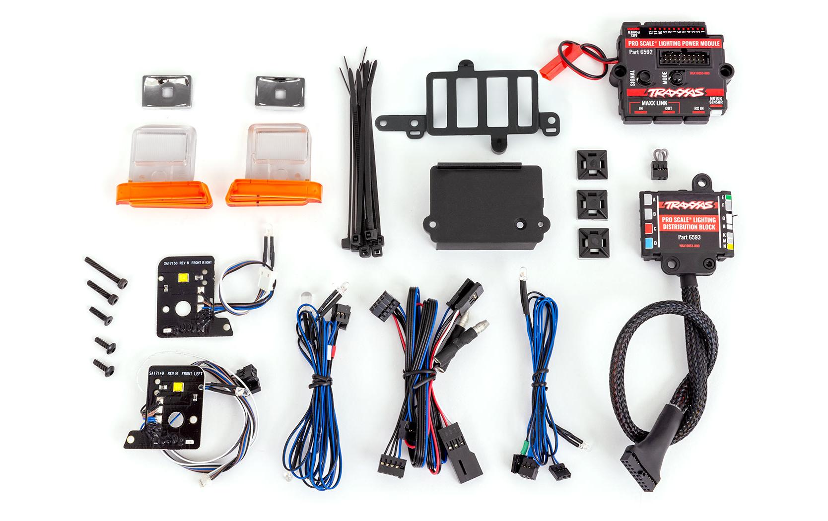 Modellbau-Beleuchtung Pro Scale LED TRX-4 79 Bronco / F-150<br>LED Licht Set für den TRX-4 1979 Ford Bronco und F-150