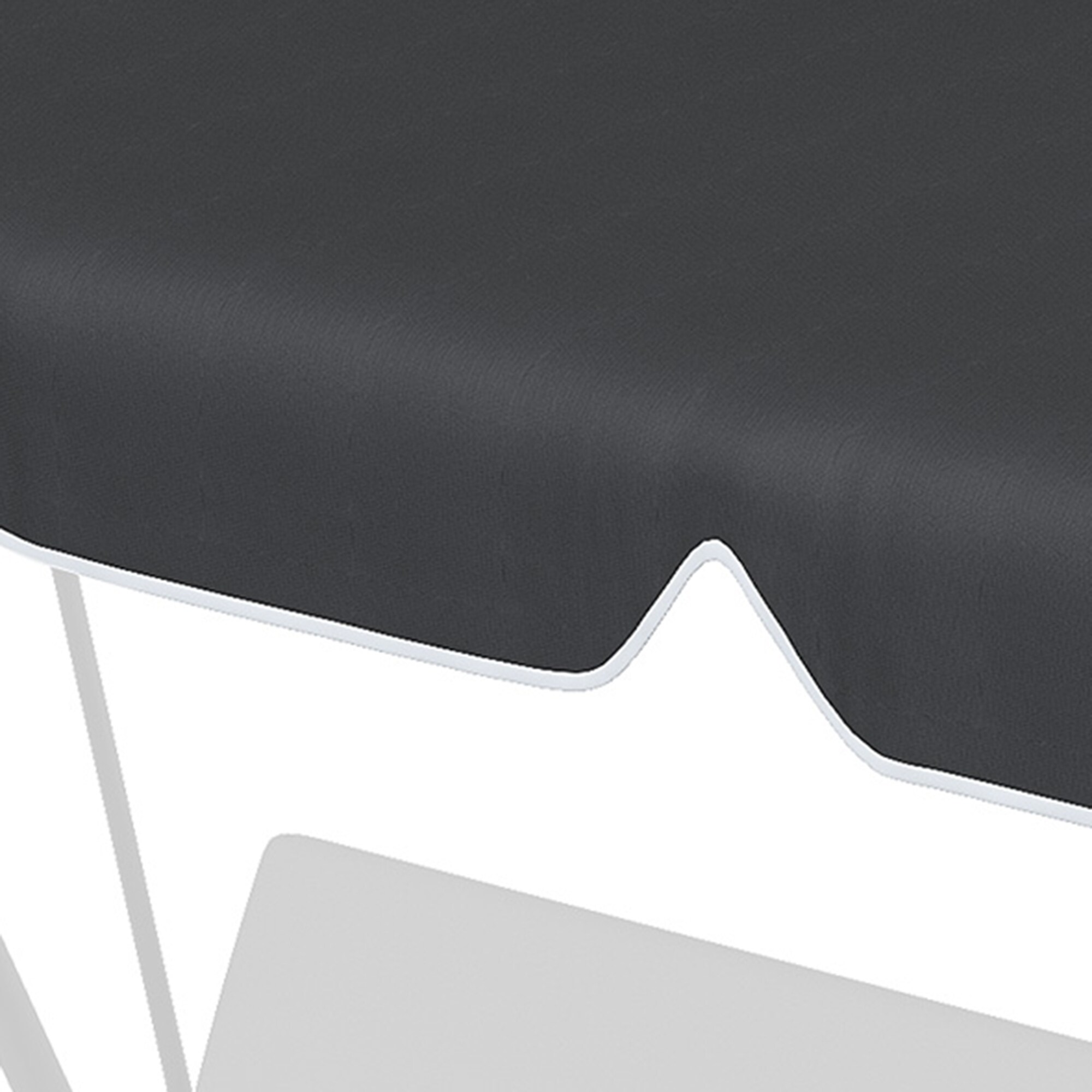 Outsunny Hollywoodschaukel Ersatzdach mit Schlaufenbefestigung schwarz 192L x 144B cm