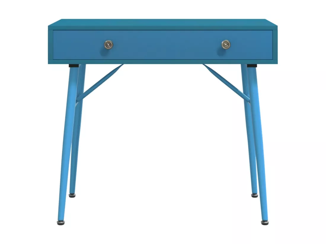 Bureau d'ordinateur avec tiroir vert antique 90x50x76,5 cm