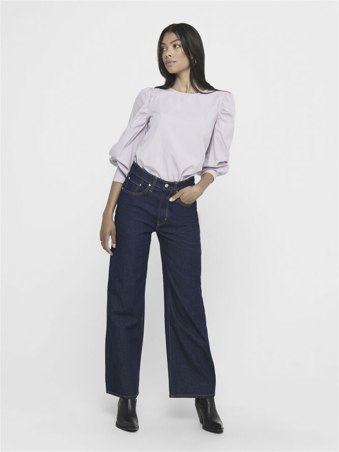 ONLY ONLHOPE LIFE EX HW WIDE DNM JEANS A Dark blue denim