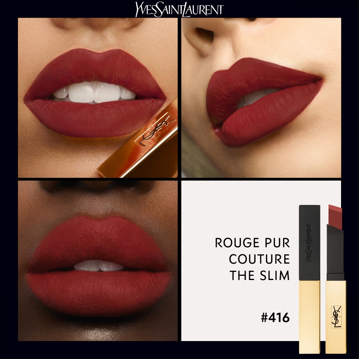 YVES SAINT LAURENT Rouge Pur Couture The Slim Rouge à Lèvres Ultra Mat
