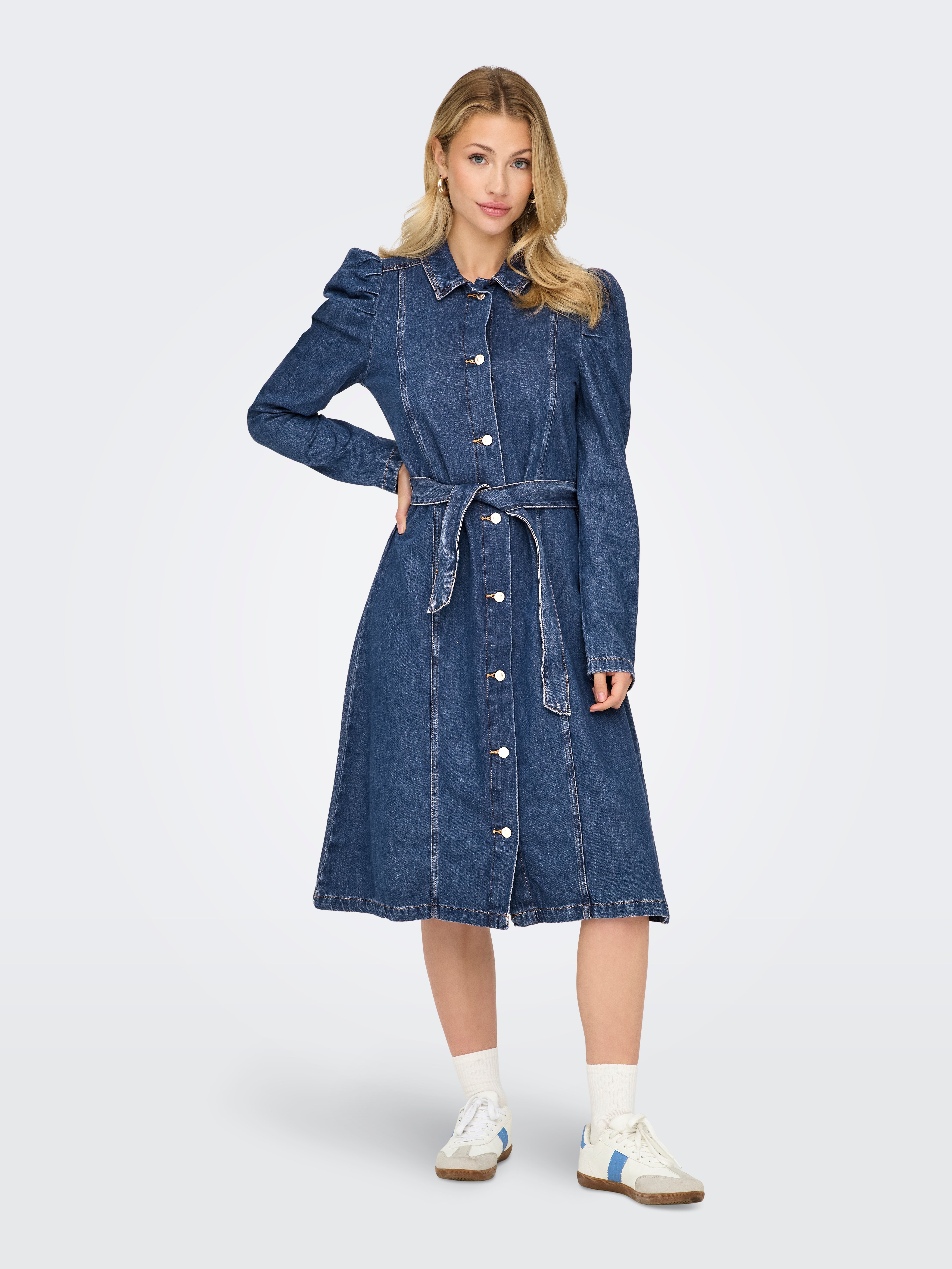 ONLJULES Midikleid Medium Blue Denim
