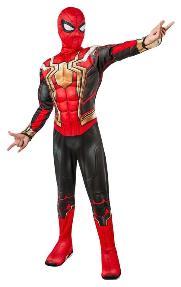 Spiderman iron spider deluxe (8-10 år) drakt med maske avengers