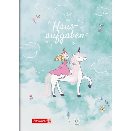 BRUNNEN Hausaufgabenheft pfiffig Unicorn Princess A5