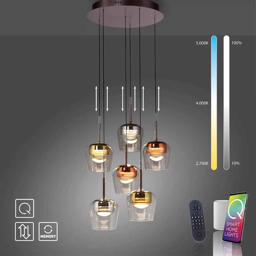 LED-Pendelleuchte Q-Kon