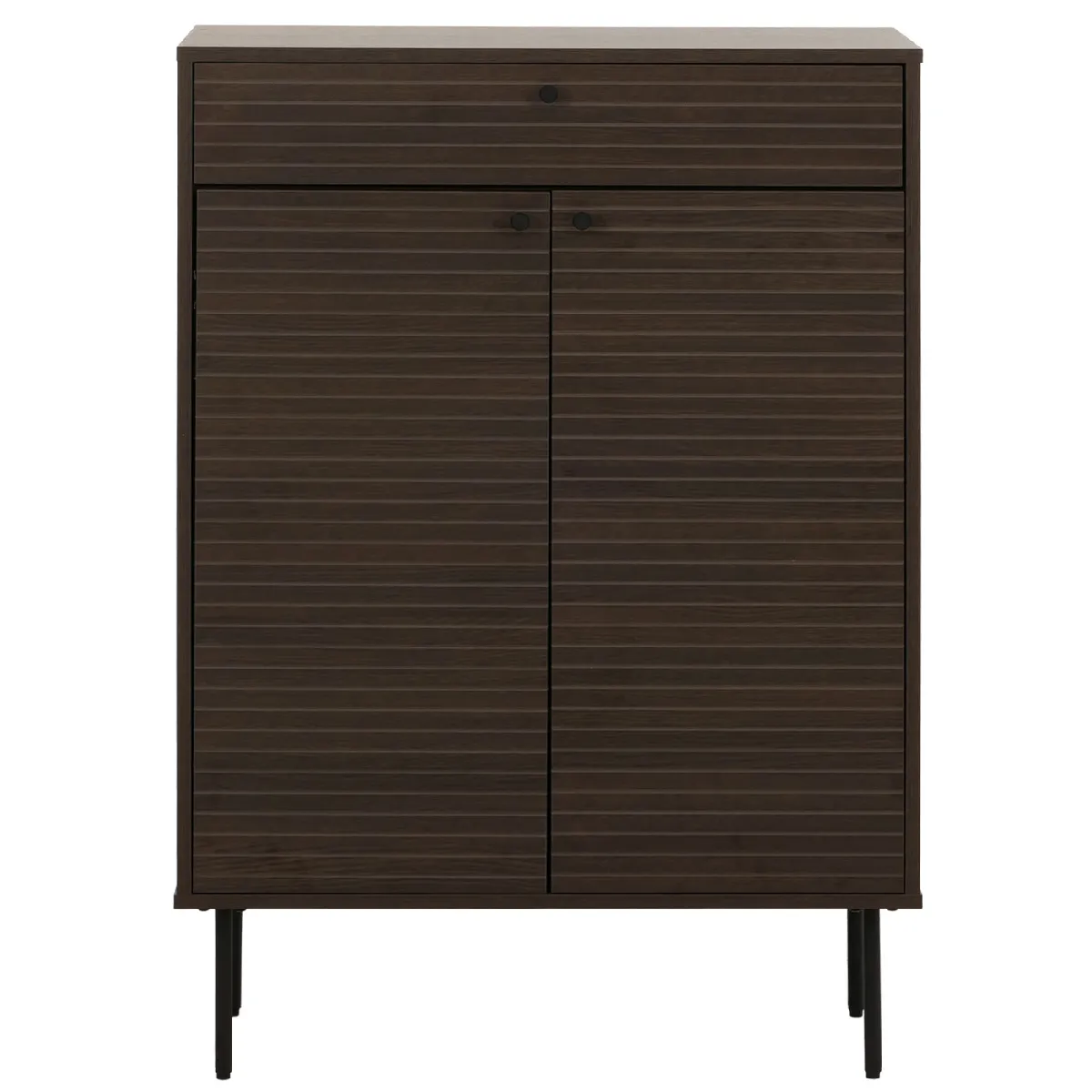 MENDLER Armoire à chaussures HWC-N78 brun foncé