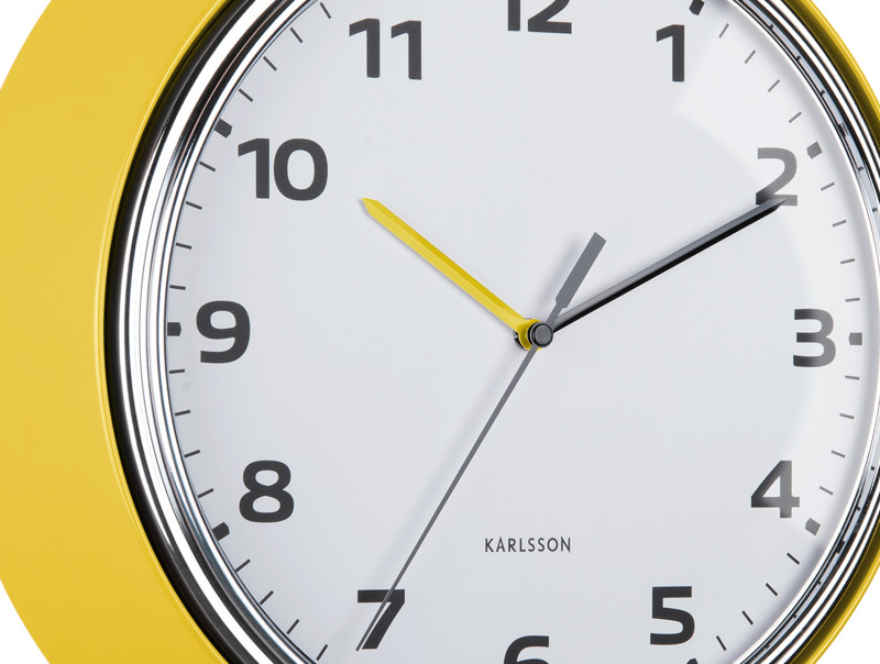 Wall Clock Modern Retro KA6006BK Black