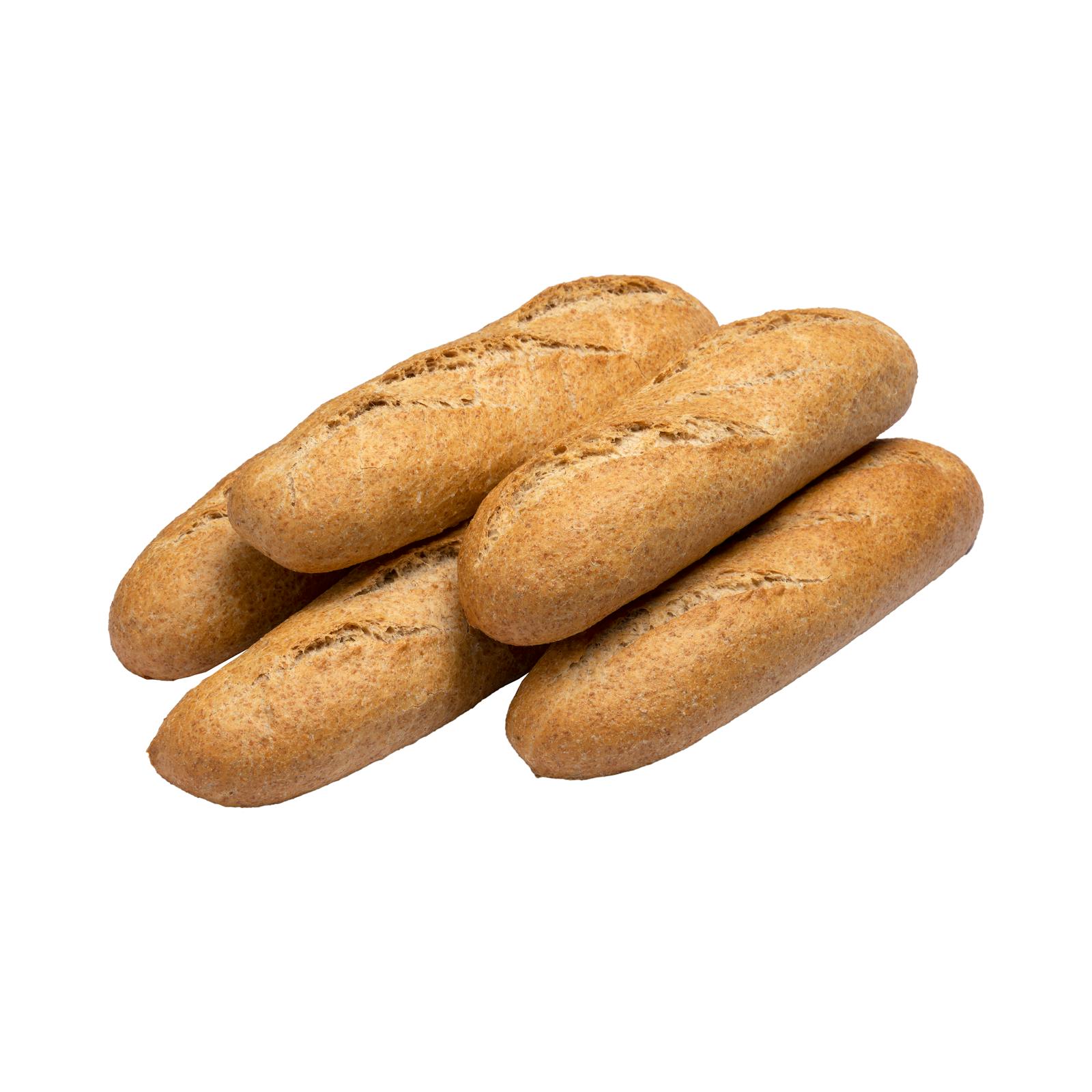 5 pains de pain de blé entier à 51 %