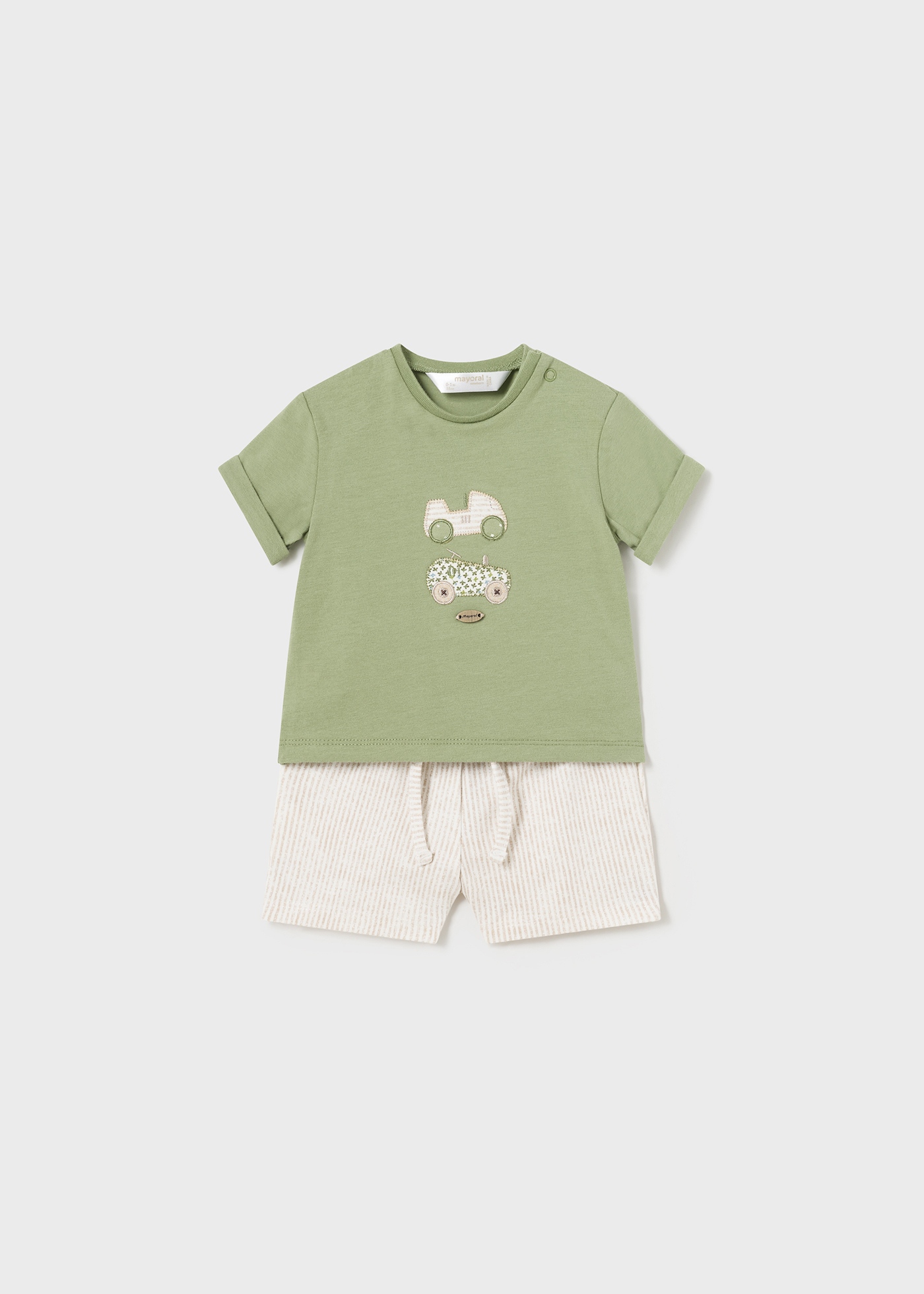 Conjunto de algodão Better Cotton para recém-nascidos, 4 peças, eucalipto