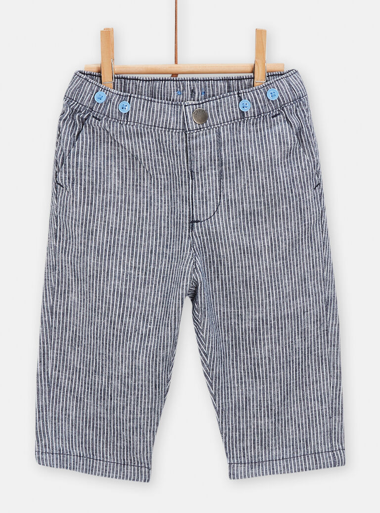 Pantalon cérémonie à bretelles pour bébé garçon