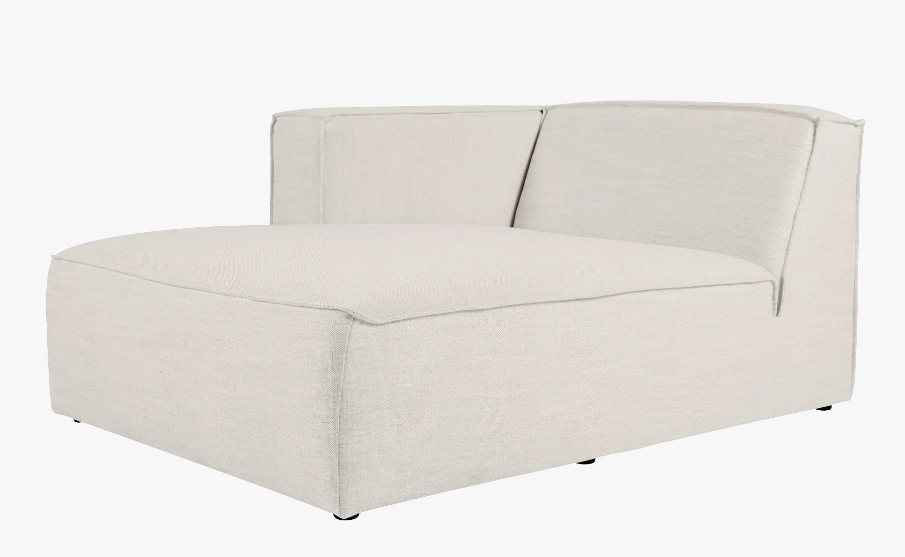 Modulsofa sjeselong venstre natur - 114x154x73 cm