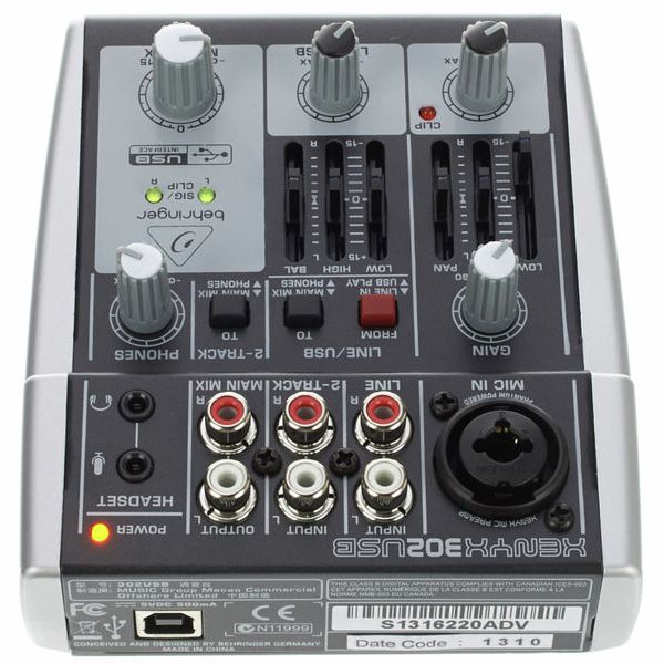 Behringer Xenyx 302USB Headset Bundle