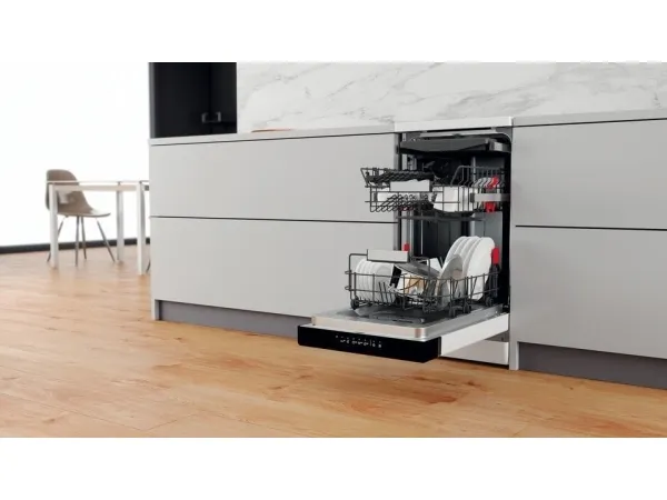 WHIRLPOOL WSFO3O23PF - Opvaskemaskine - Sort