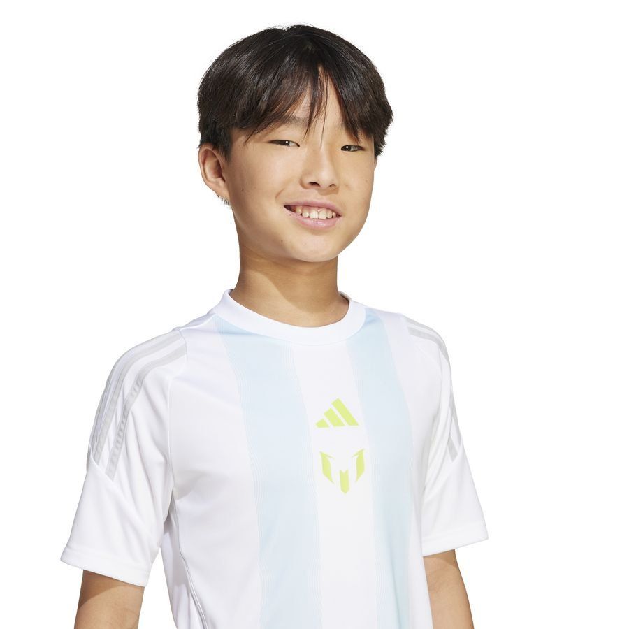 adidas T-shirt d'Entraînement Messi La Vida Rapida - Blanc/Almost Blue Enfant