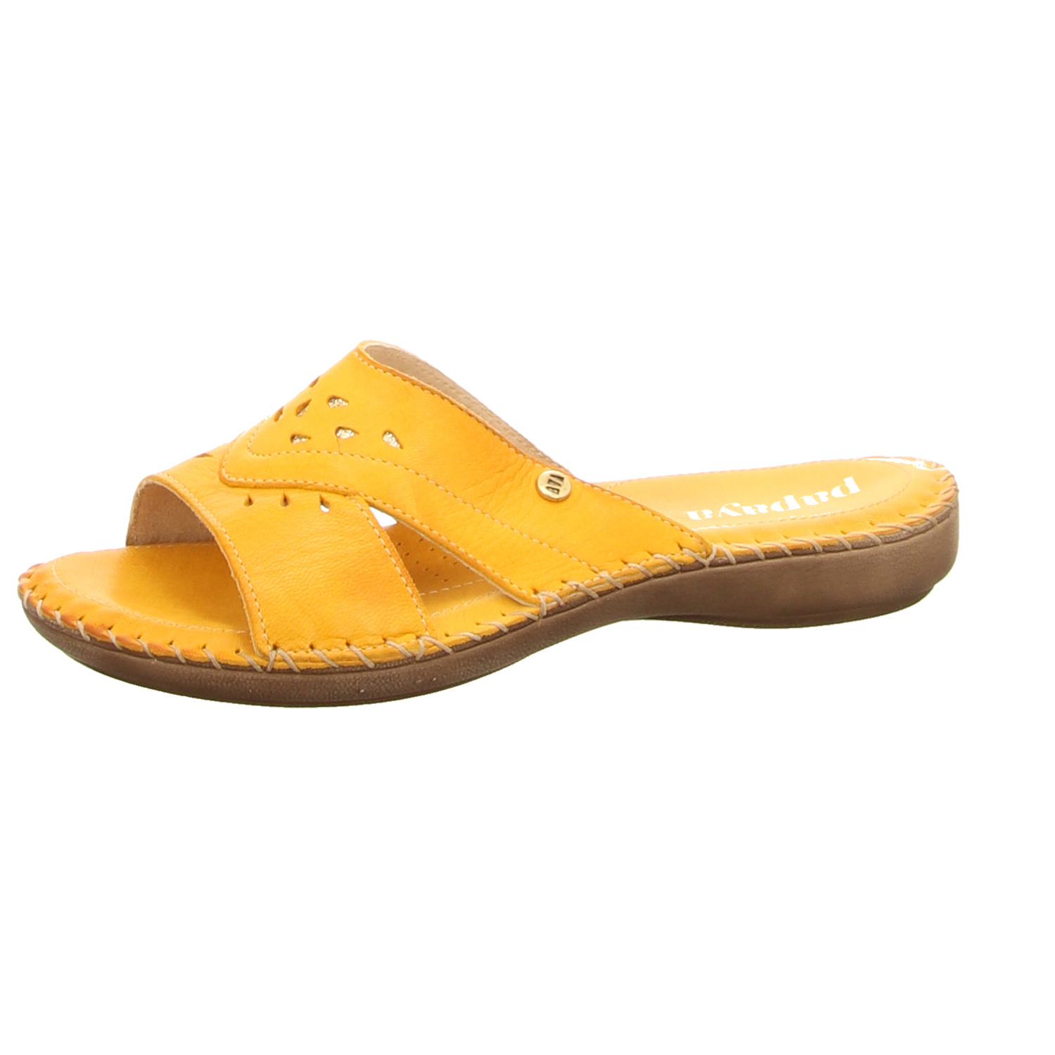 Marchesini Pantoletten gelb gelb/orange