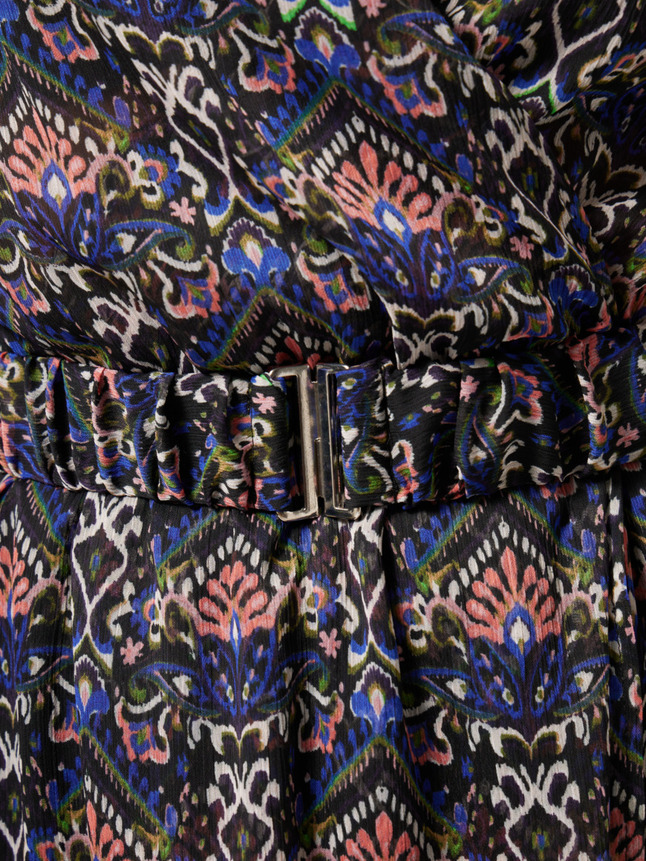 Robe midi à ceinture