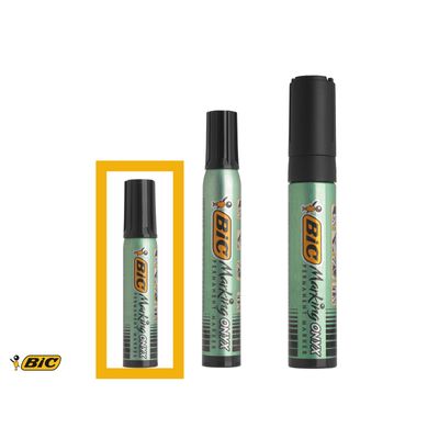 BIC ONYX 1481 - Marqueur permanent - pointe biseau - bleu