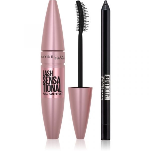 Maybelline Make-up Set Máscara e Eyeliner Formato Poupança 01 Very Black 2x1 Un.