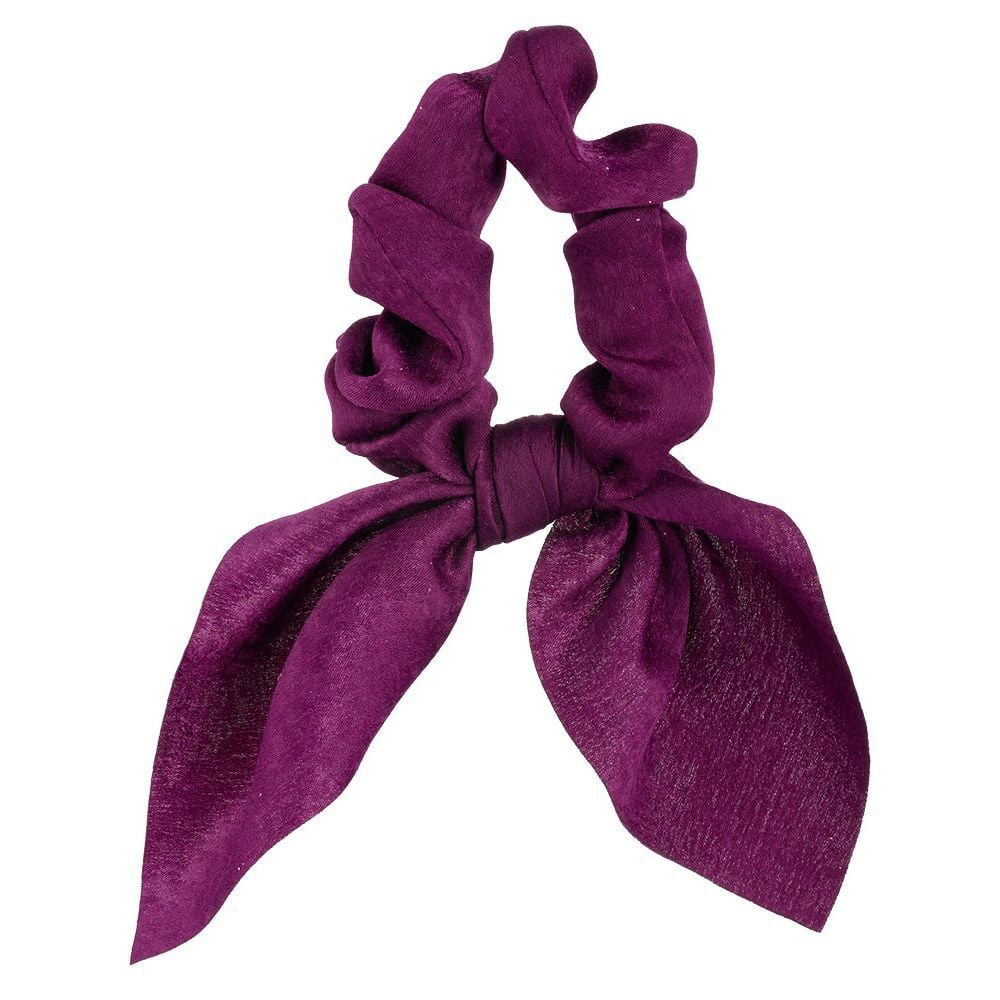 Chouchou façon noeud foulard violet
