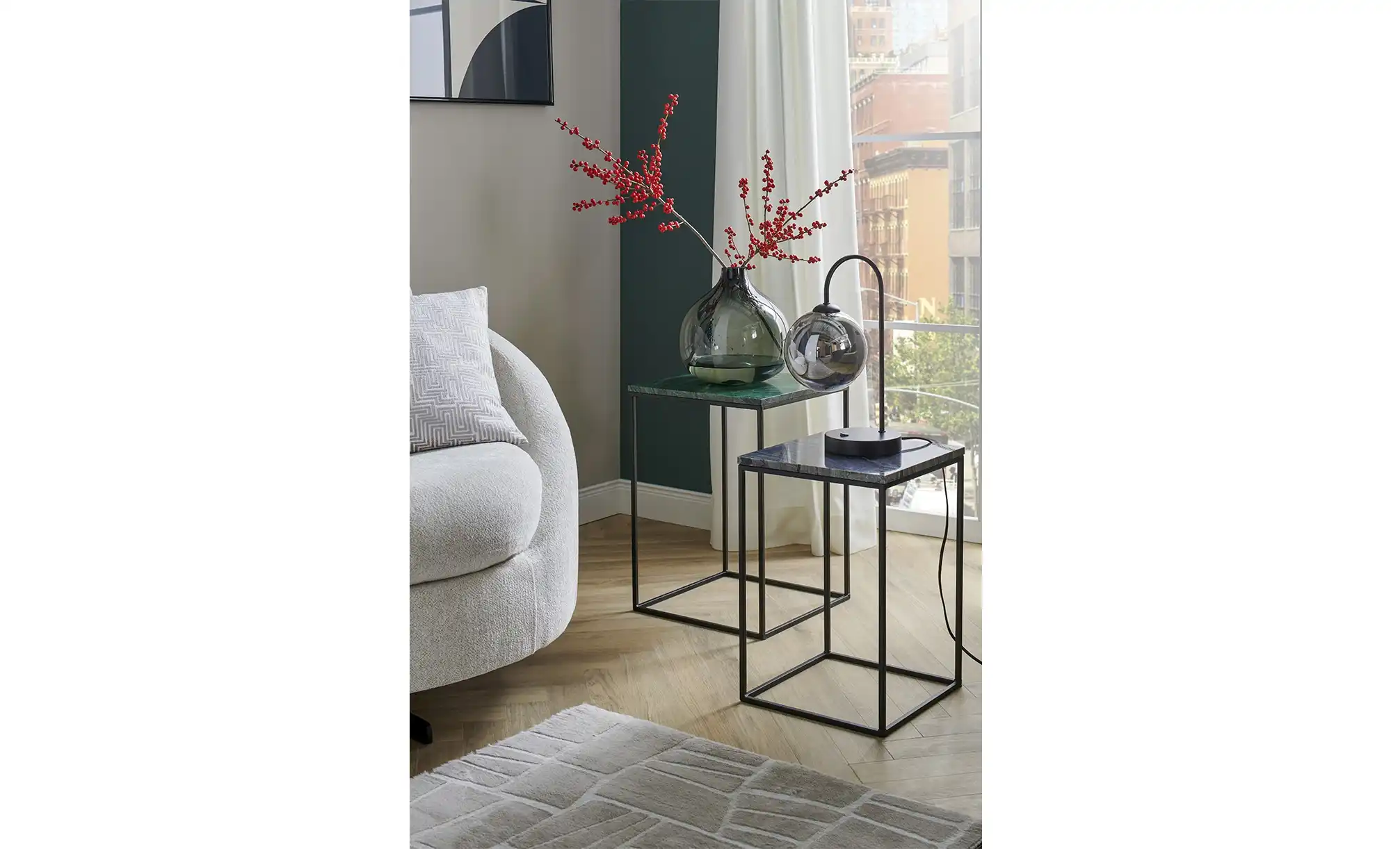 Beistelltisch 2er-Set Carrara