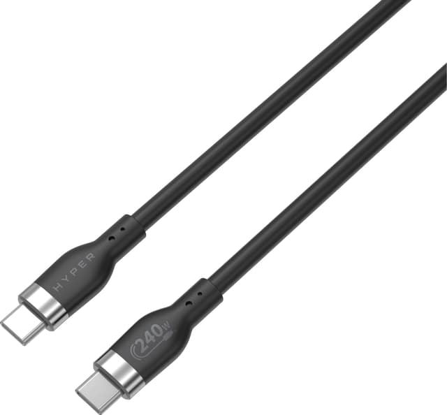 Hyper HyperJuice USB-C til USB-C opladningskabel 2 m (sort)