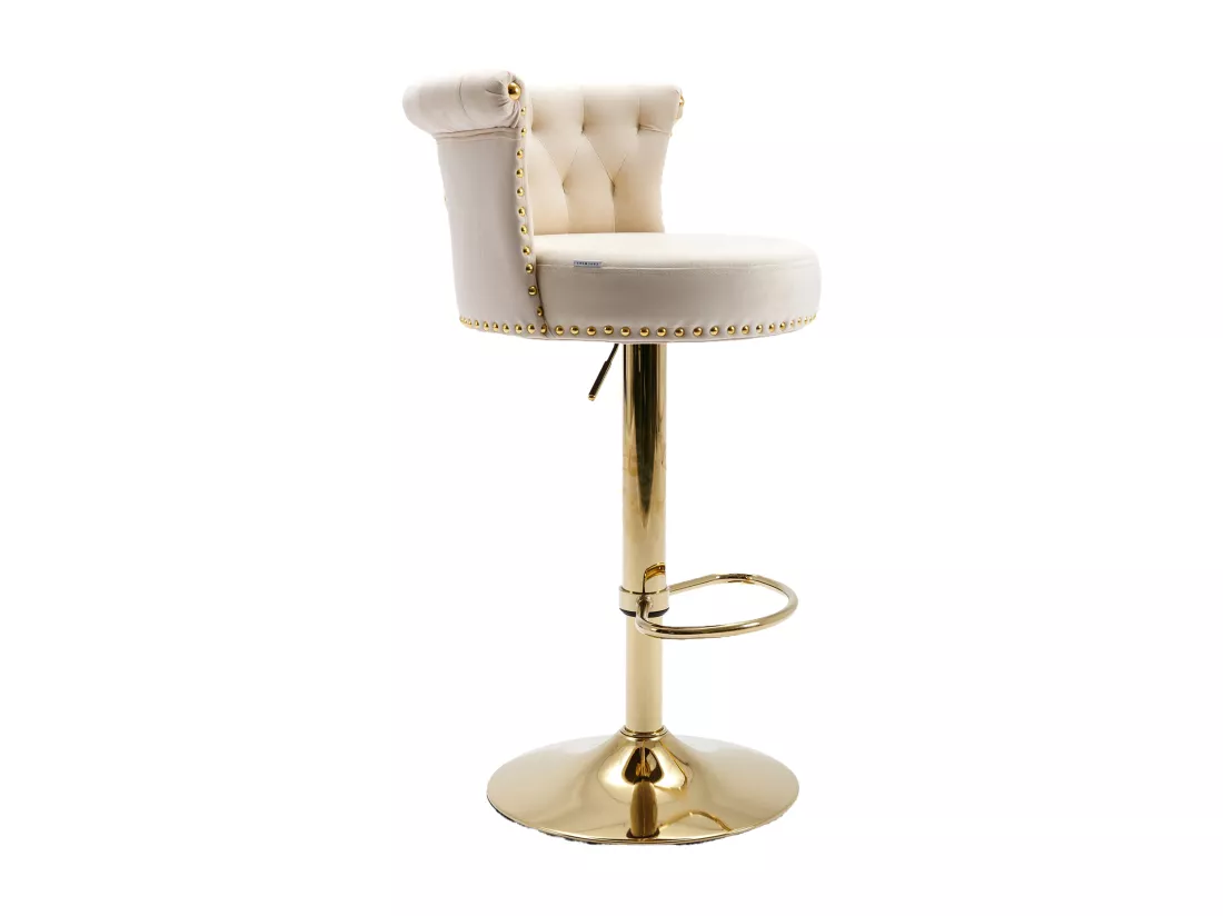 Tabourets de bar pivotants, chaises de comptoir réglables, avec repose-pieds pour la cuisine, la salle à manger,,2PC-SET