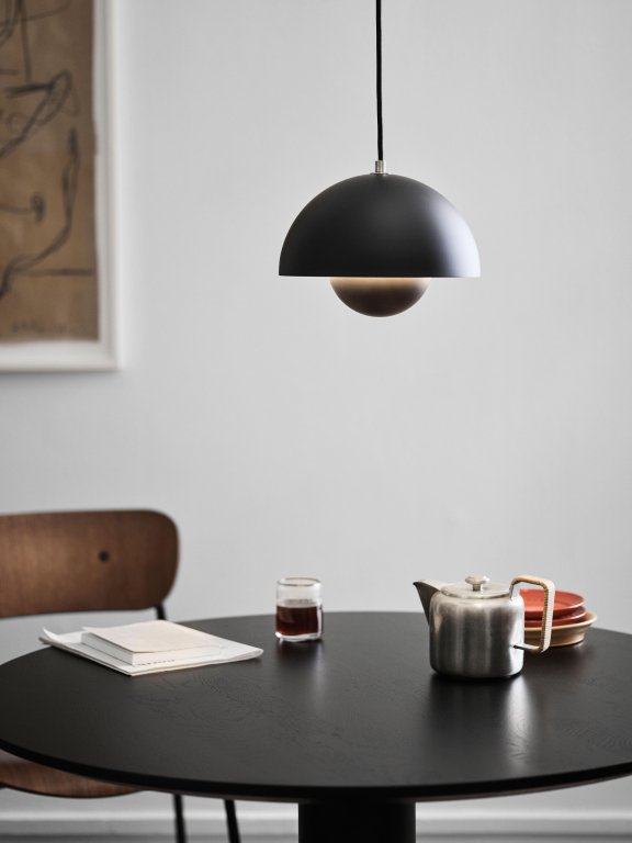 &tradition FlowerPot VP1 hanglamp Ø23 mat zwart