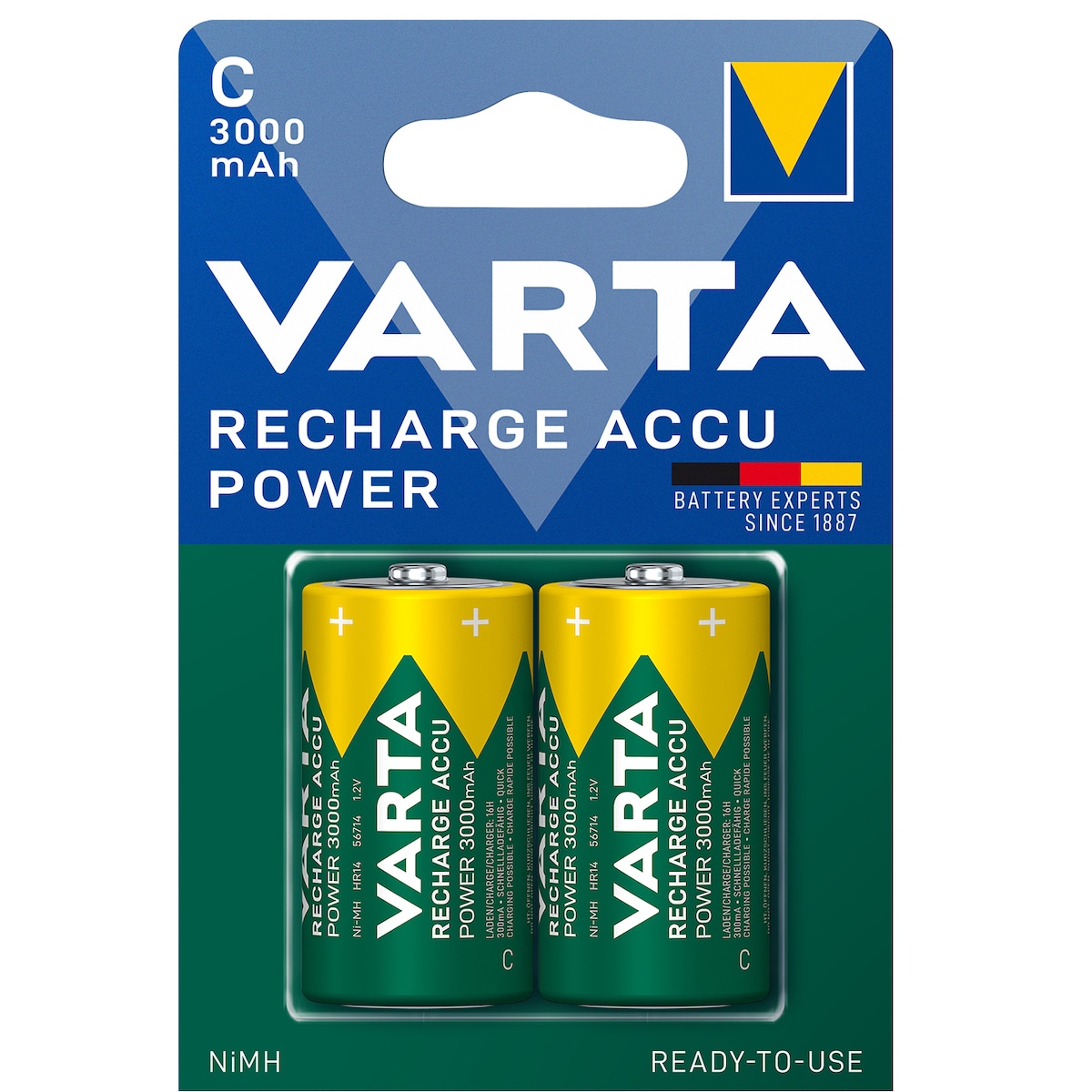 Varta Power C 3000Mah batteri (2-pakk)