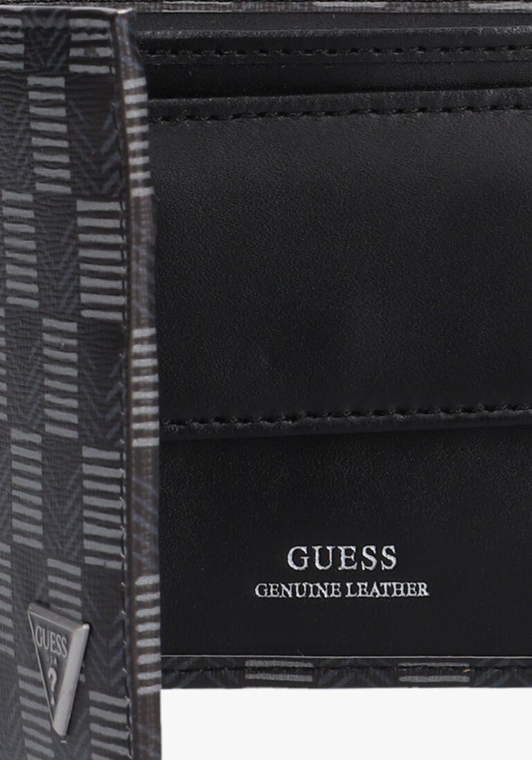 GUESS zwarte guess portemonnee jetset eco coin pocket