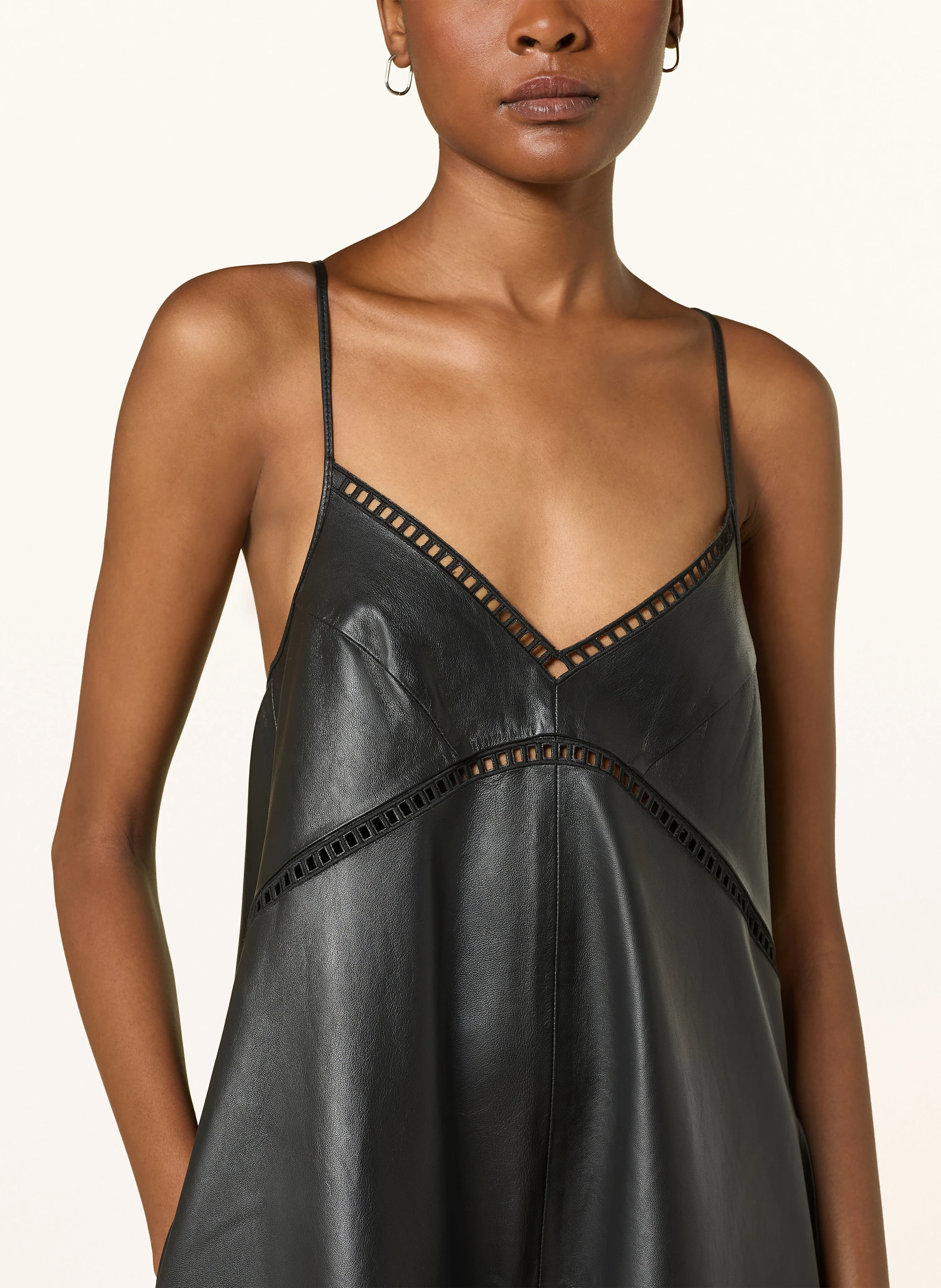 DRYKORN Lederkleid AVISSA mit Cut-outs