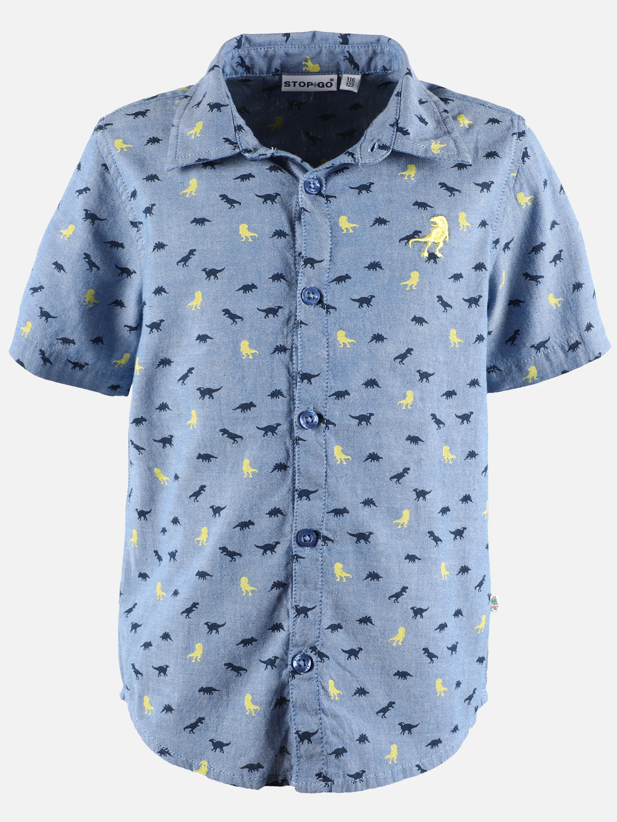 Jungen Freizeithemd mit Dino-Alloverprint