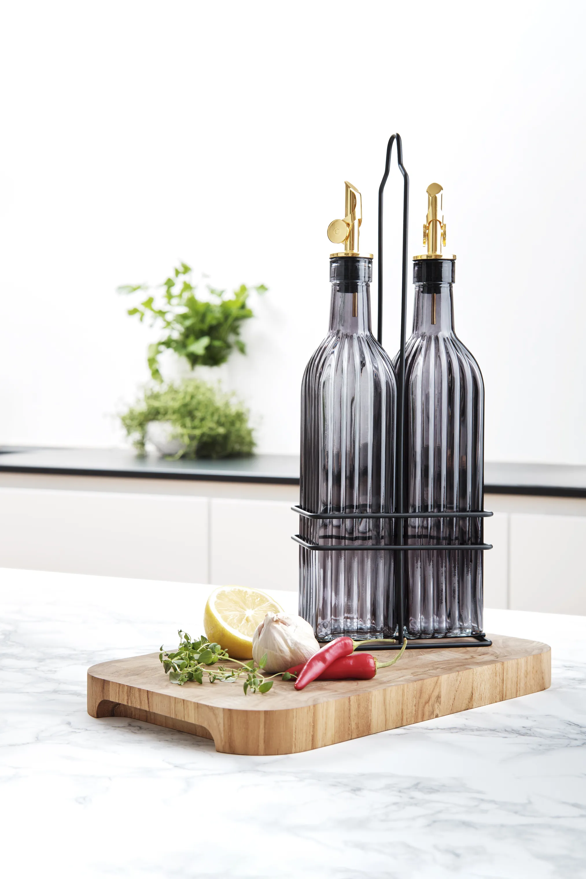Cook & Baker Olieflasker m. holder
