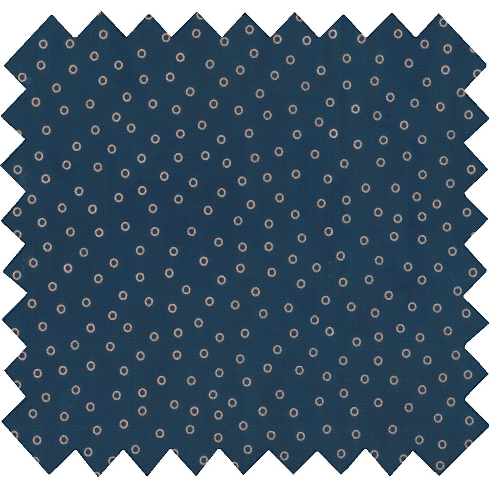 Coupon Tissu 1 M Bulle Bronze Marine