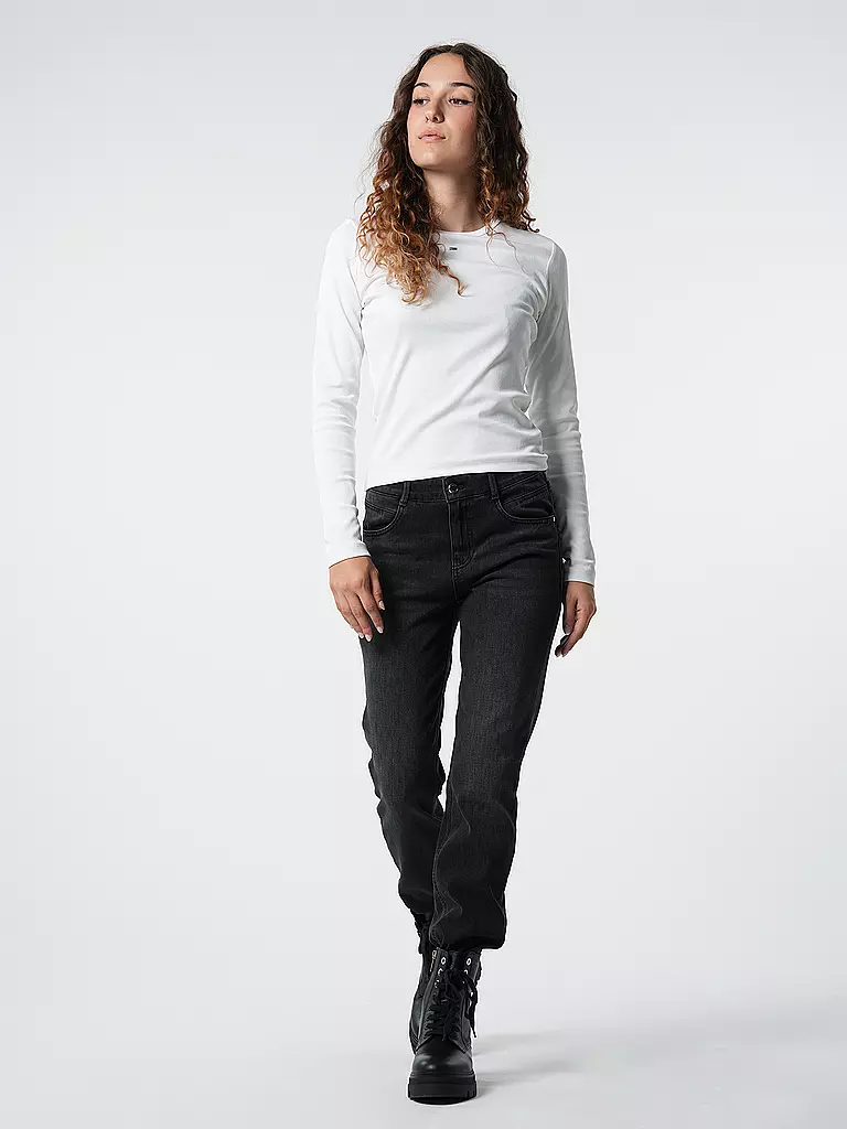 TOMMY JEANS Langarmshirt weiss