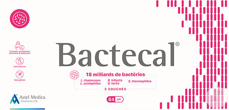 Bactecal 18 Milliards De Bactéries 64 Gélules