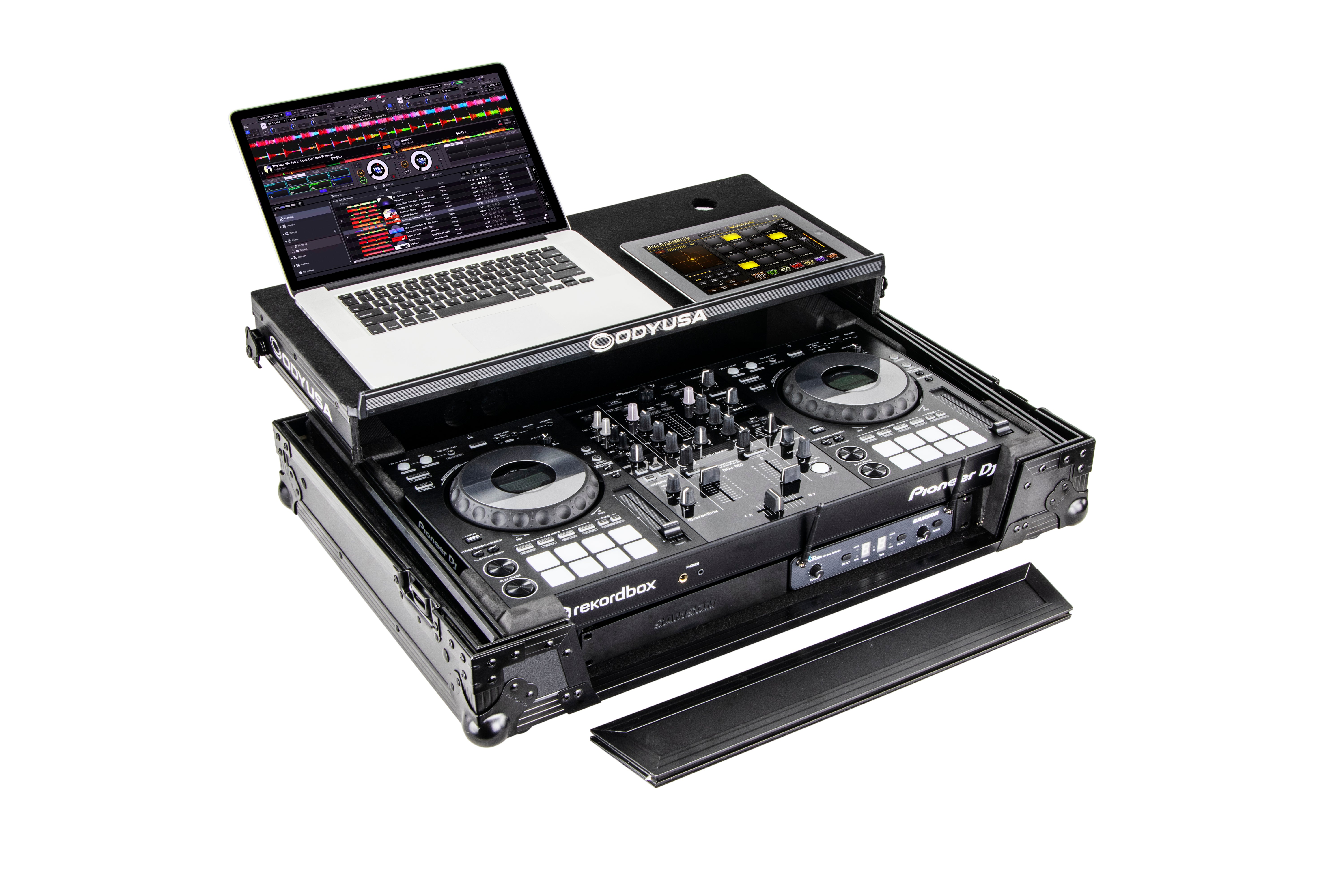 Odyssey FZGSPIDDJ8001BL flightcase voor Pioneer DDJ-800 zwart