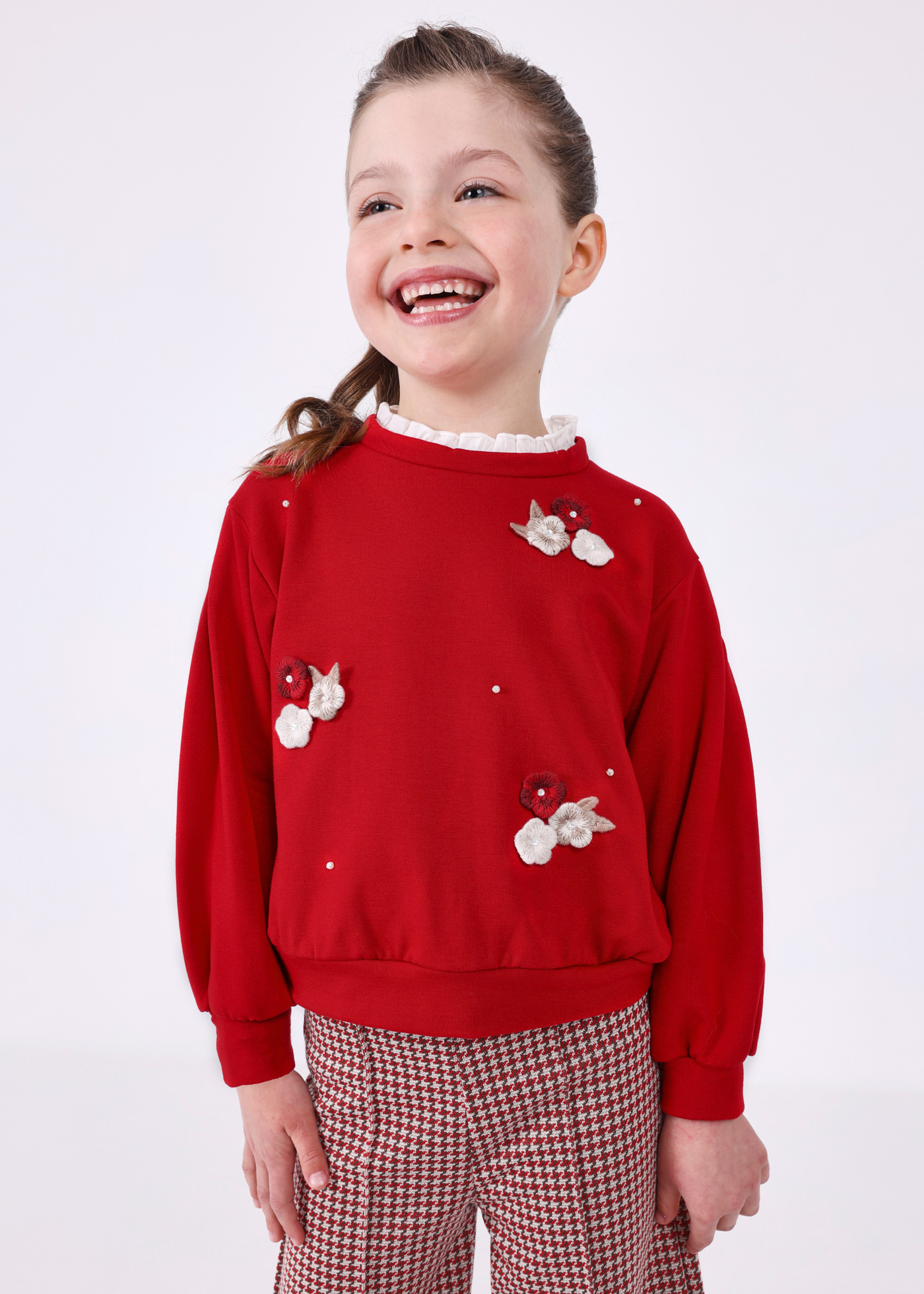Conjunto de calça e blusa de duas peças para meninas