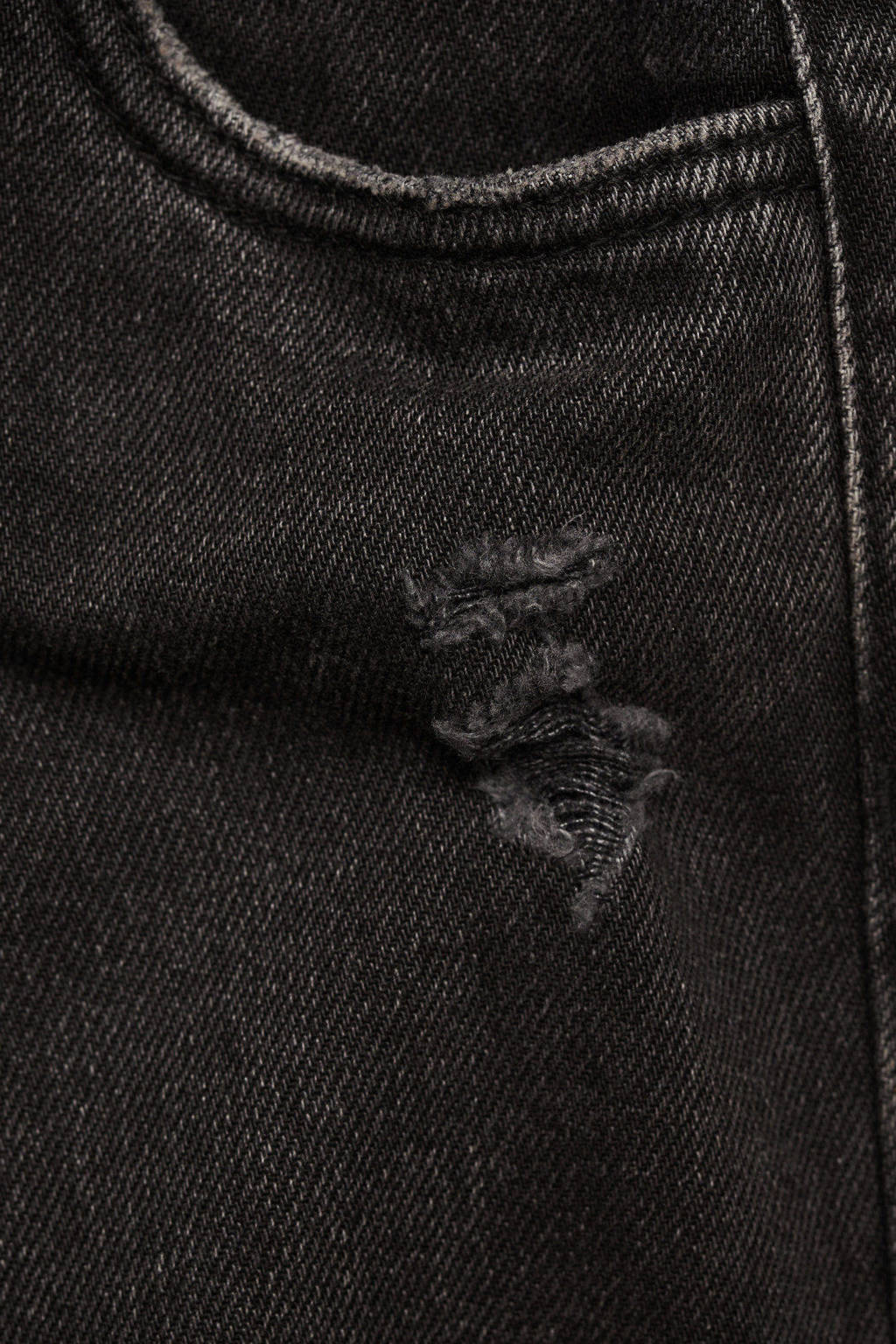 Mango Kids mom jeans black denim