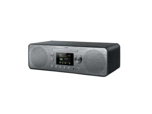 Muse M-885 DBT, DAB, FM, 87,5 - 108 MHz, CD, CD-R, CD-RW, 80 W, LCD, Sort