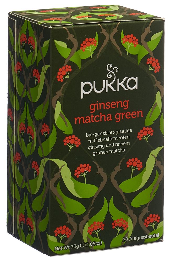 PUKKA Ginseng Matcha Green Tee Tees Bio Btl 20 Stk