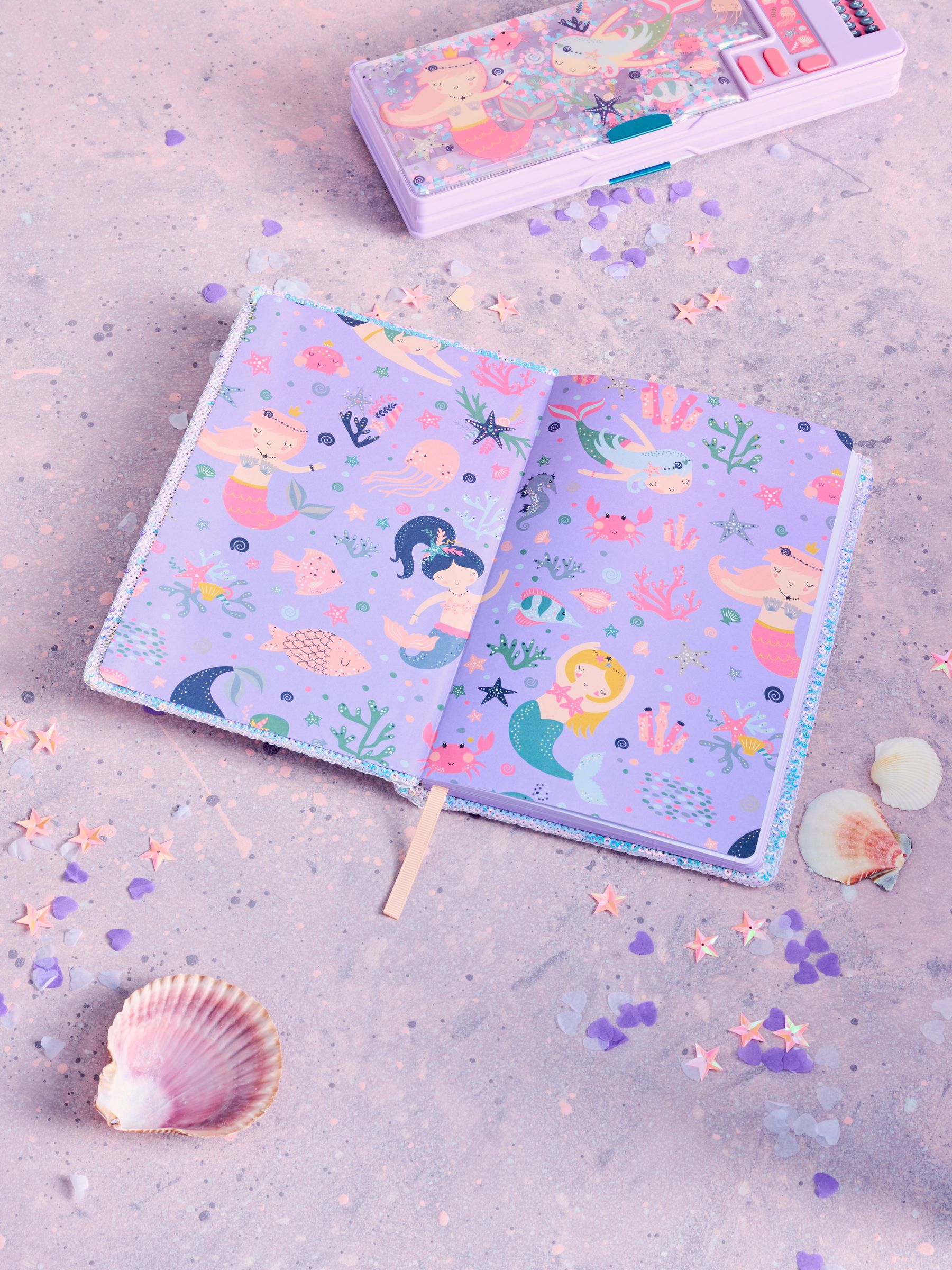 Mermaid A5 Lined Notebook