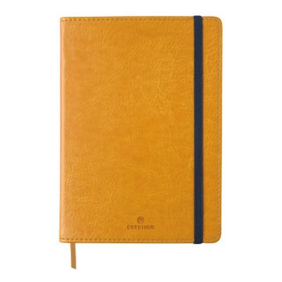Oberthur Carmen - Carnet de notes souple A5 - pointillés - 200 pages - moutarde