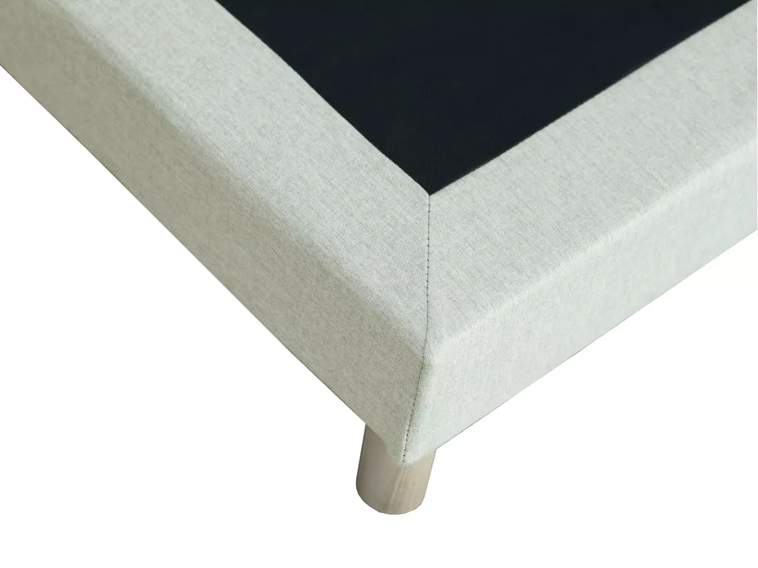 Sommier déco tapissier 90 x 190 cm - Beige - KOZANI de YSMÉE