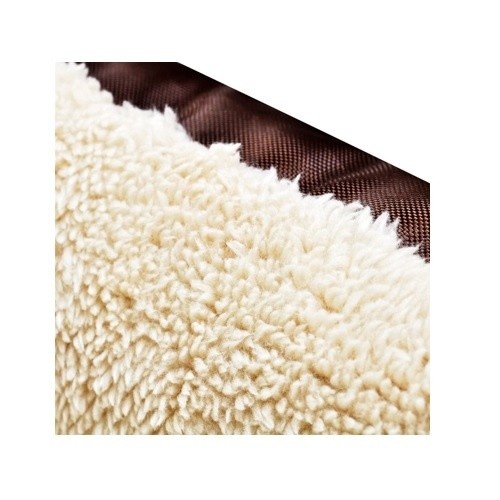 Cama acolchoada marrom para cães Vidaxl