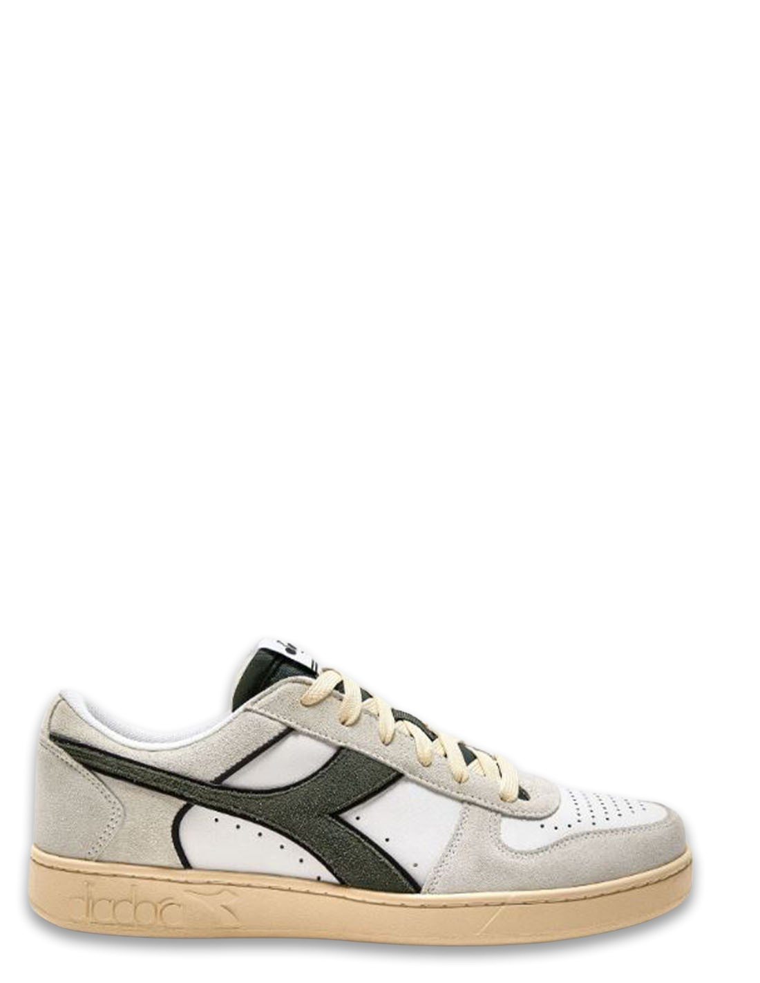 diadora Sneakers Homme Magic B Low Suede Blanc/Vert