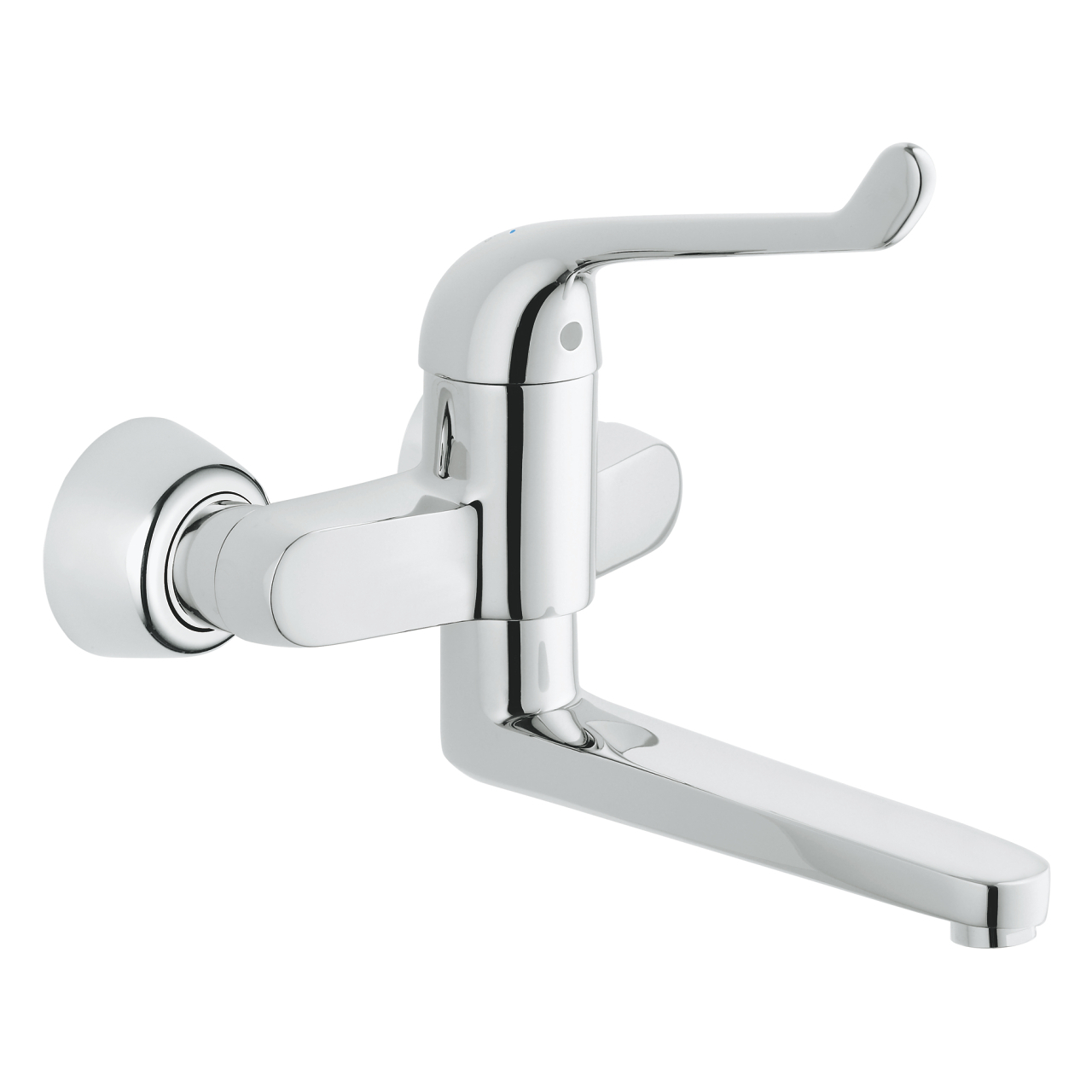 Grohe Euroeco Special veiligheids wandkraan m. draaibare uitloop HOH=15cm chroom
