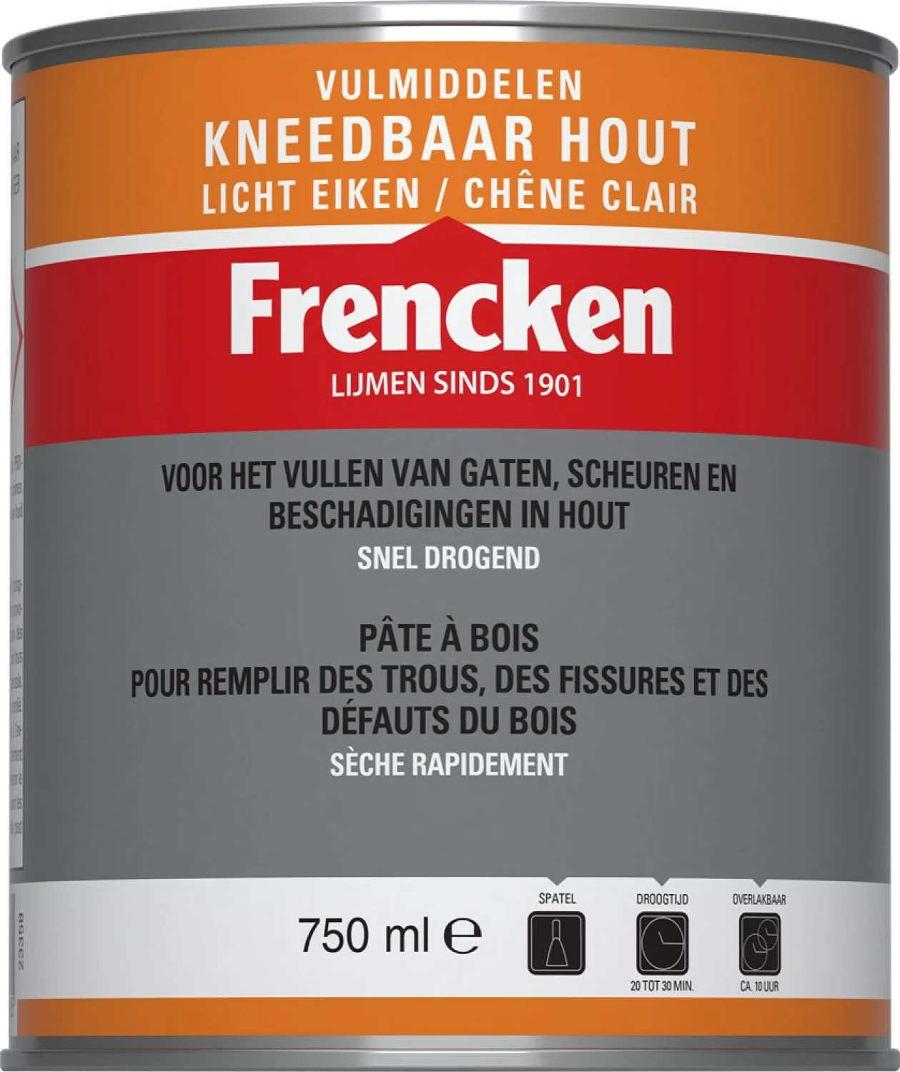 Frencken Kneedbaar hout - Licht Eiken - 750ml