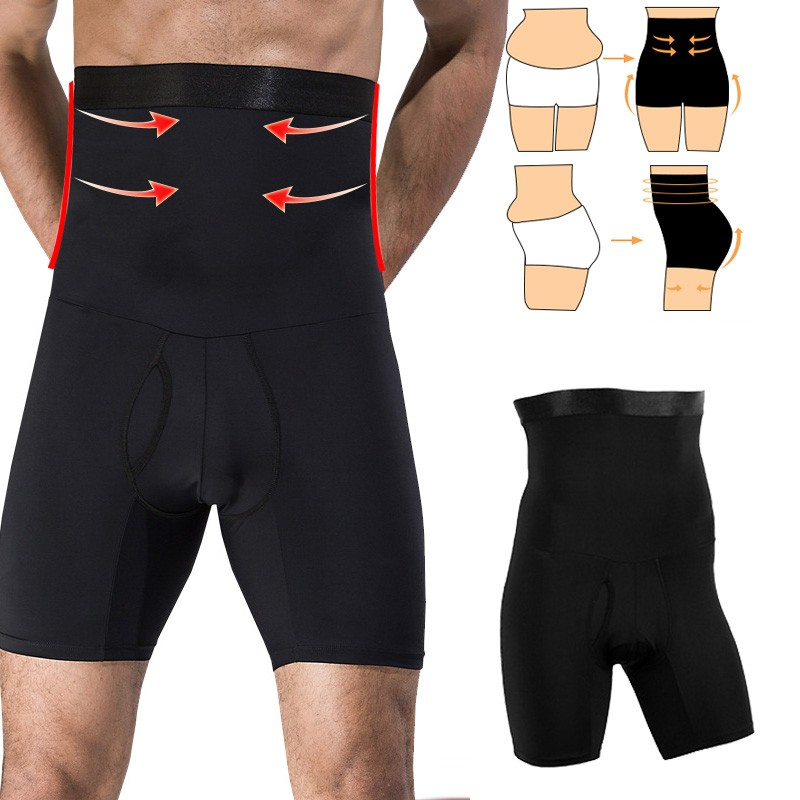 (Gr. XL) Herren Body Former Shapewear Bauchweg Unterwäsche - Weiss