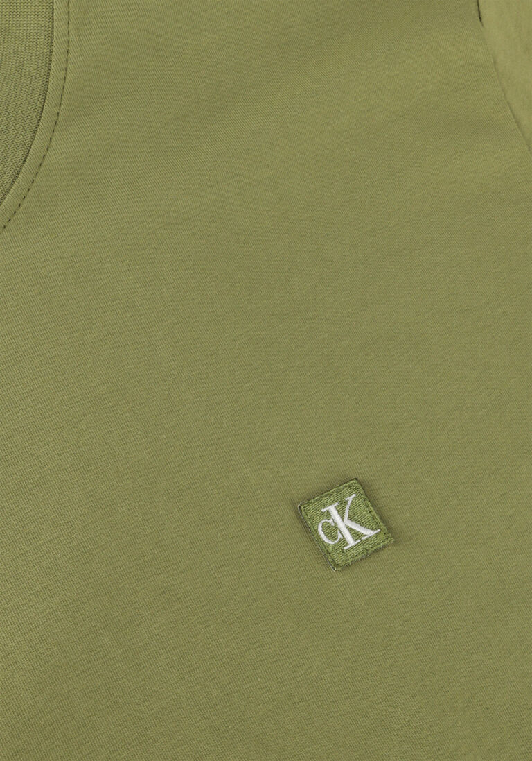 CALVIN KLEIN groene calvin klein t-shirt ck embro badge tee